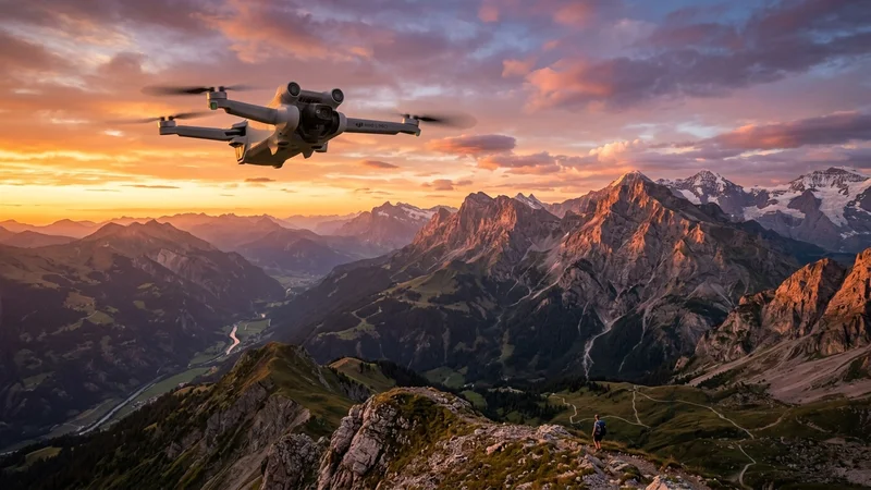 Comparativa visual de drones DJI 2026 ordenados por precio: Mini 4K, Mini 3, Mini 5 Pro, Fly More, Mavic 4 Pro y Neo