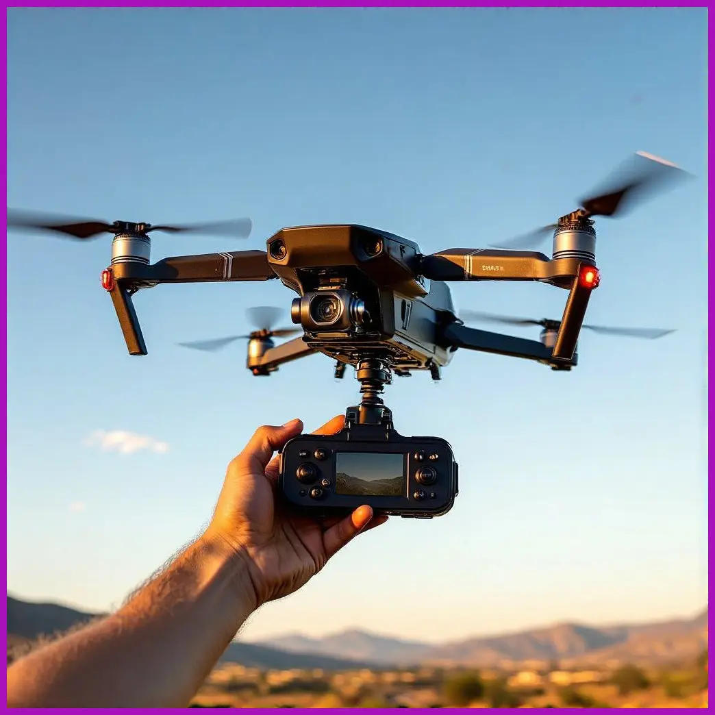 dron plegable desplegado