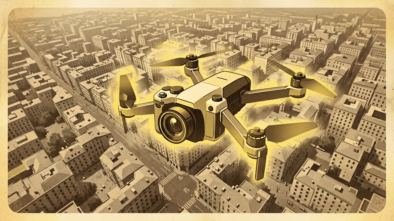 Dron plegable de viaje