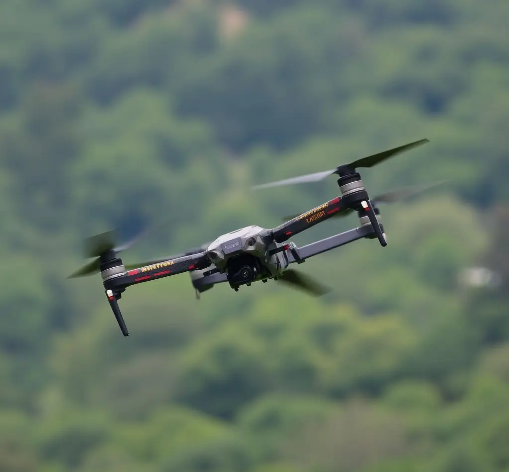 dron predator sobrevolando