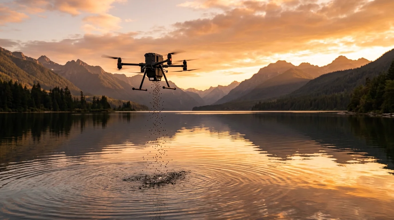 Drones para pesca: guía completa 2026