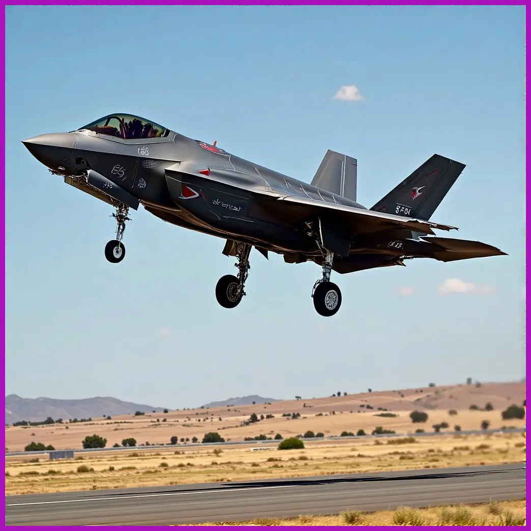 f-35 lightning ii aterrizando