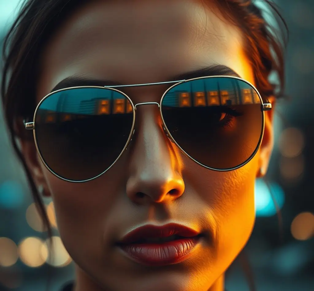 formas rostro gafas aviador