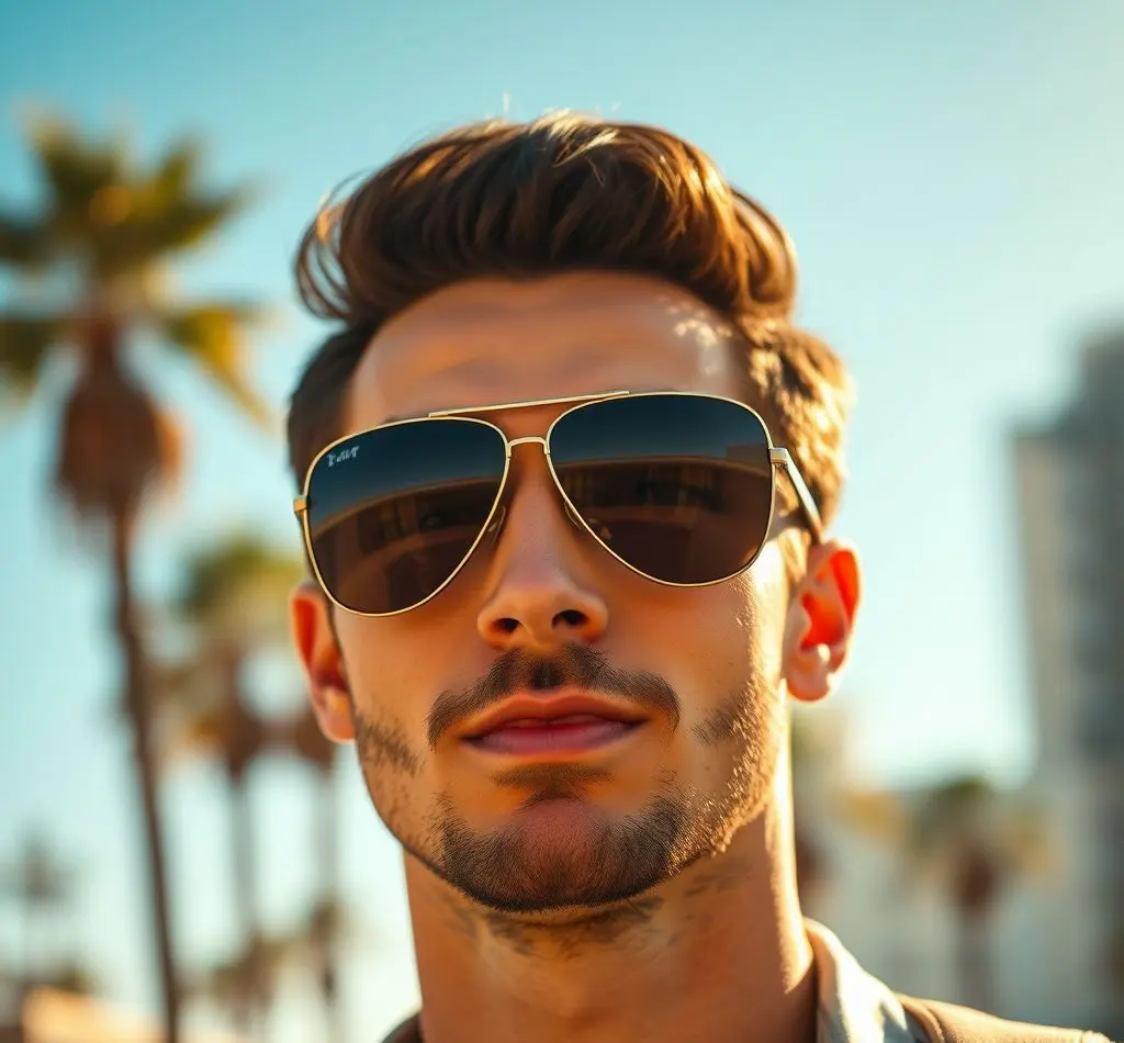 gafas aviador rostro cuadrado