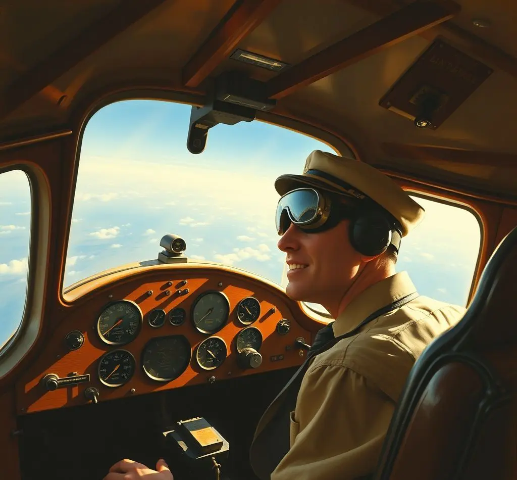 lindbergh en cabina spirit