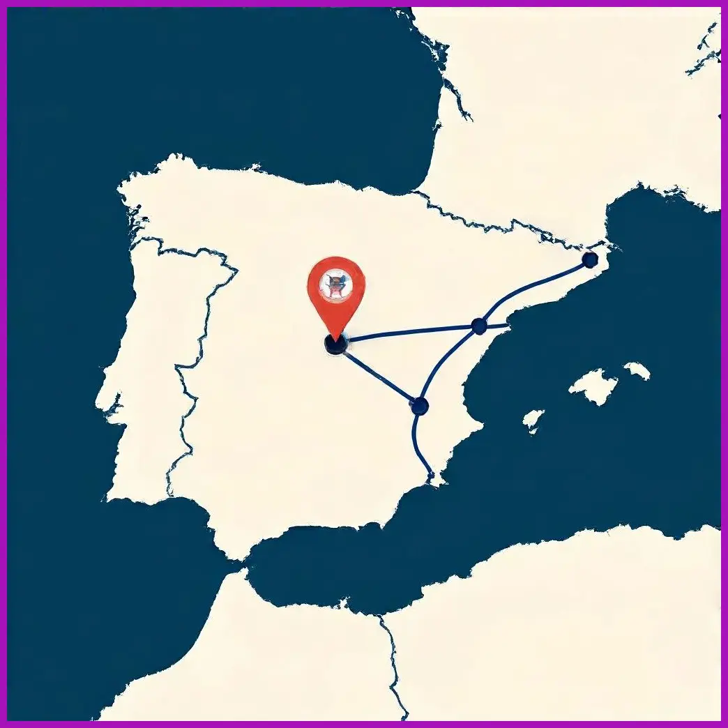 mapa rutas iberia