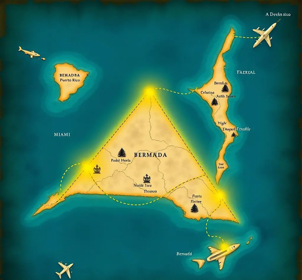 mapa triangulo bermudas