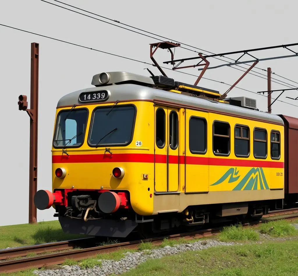 mecanico revisando tren