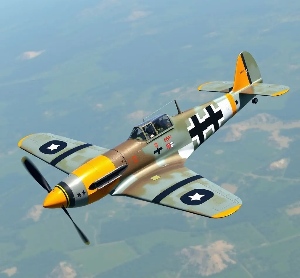 messerschmitt bf 109 en vuelo