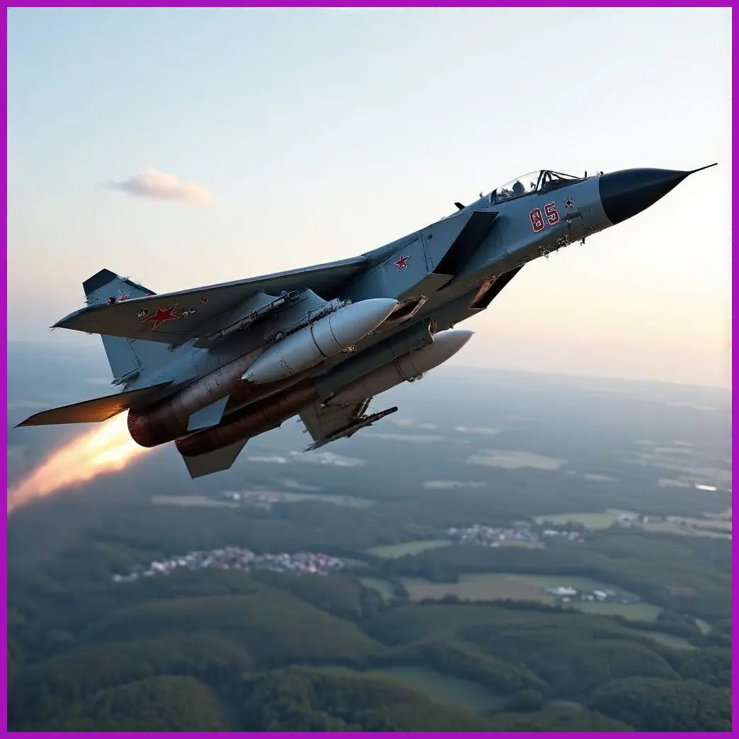 mig-25 foxbat despegando