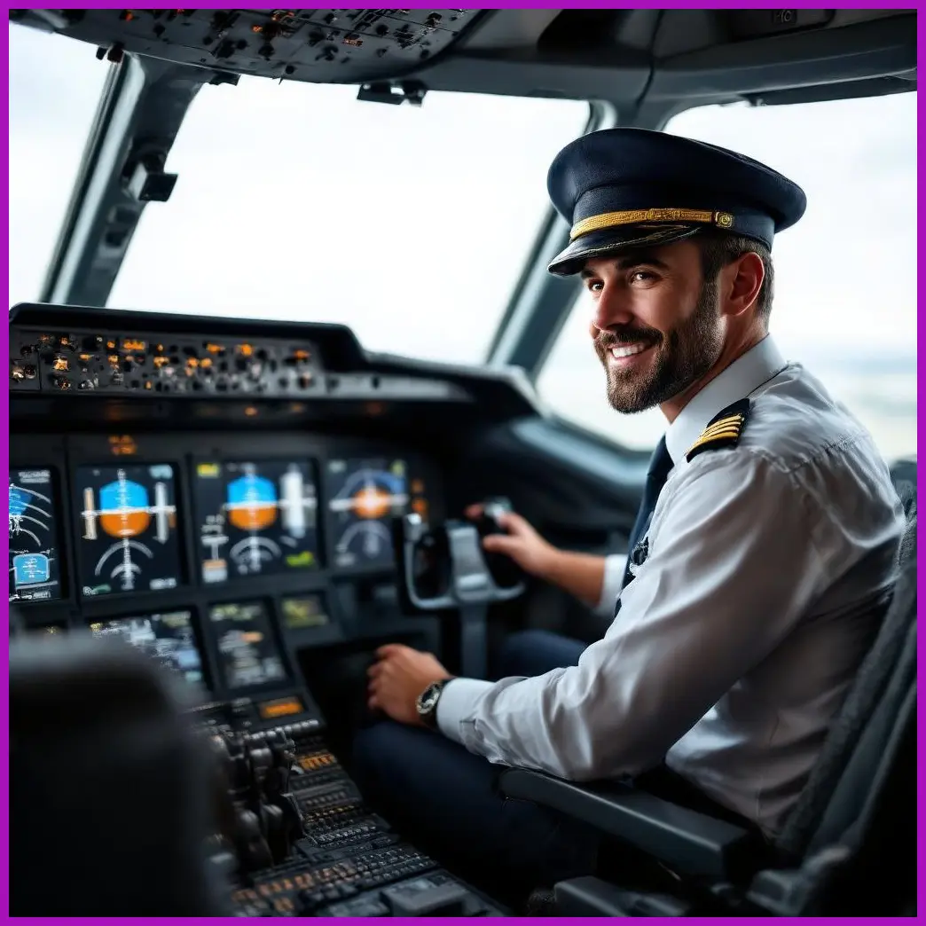 piloto en cabina de avion