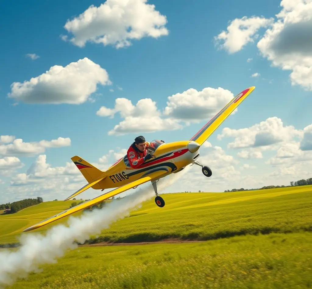 piloto rc compitiendo