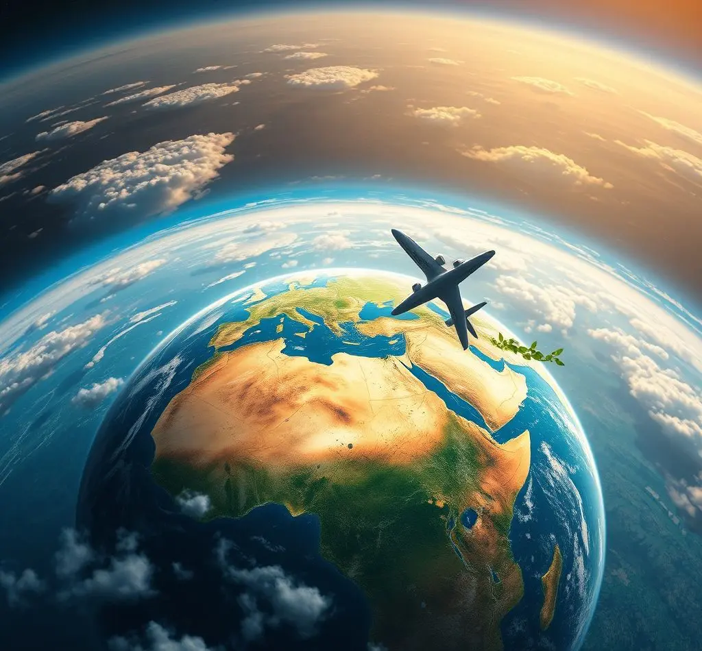 planeta tierra cuidado aviacion