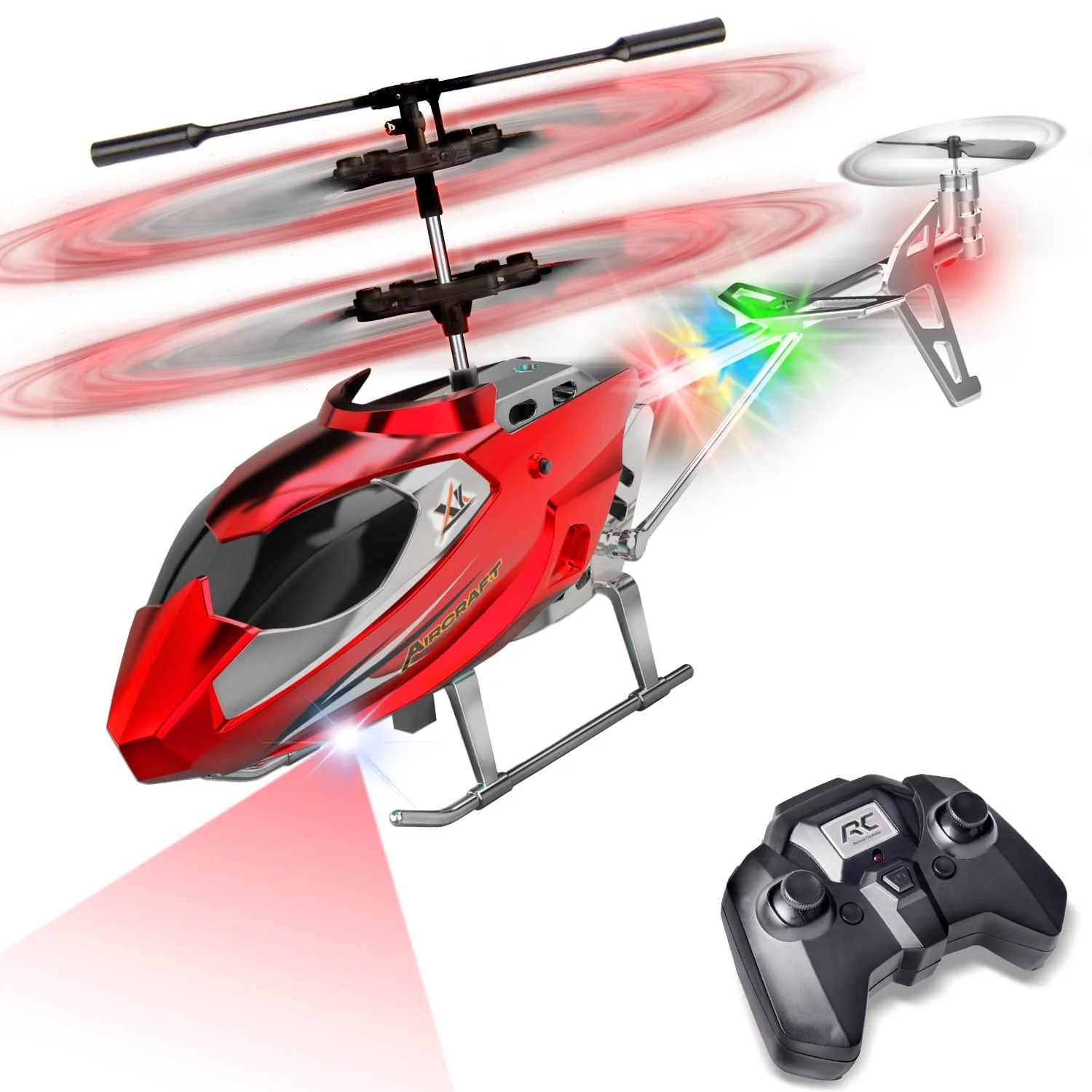 TERRAMUS Helicóptero para niños, con giroscopio, Juguete de Interior