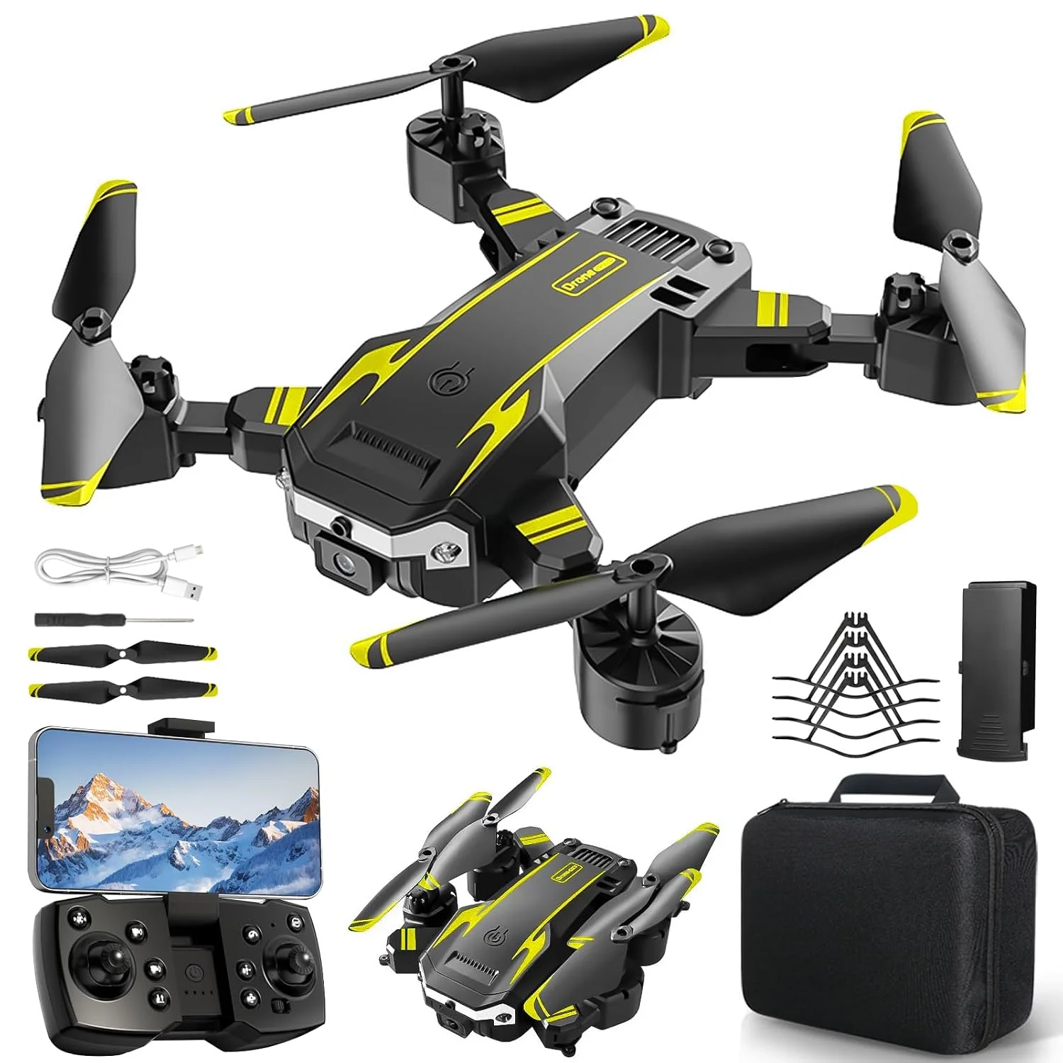 Dron con Doble Cámara HD para Principiantes y Niños