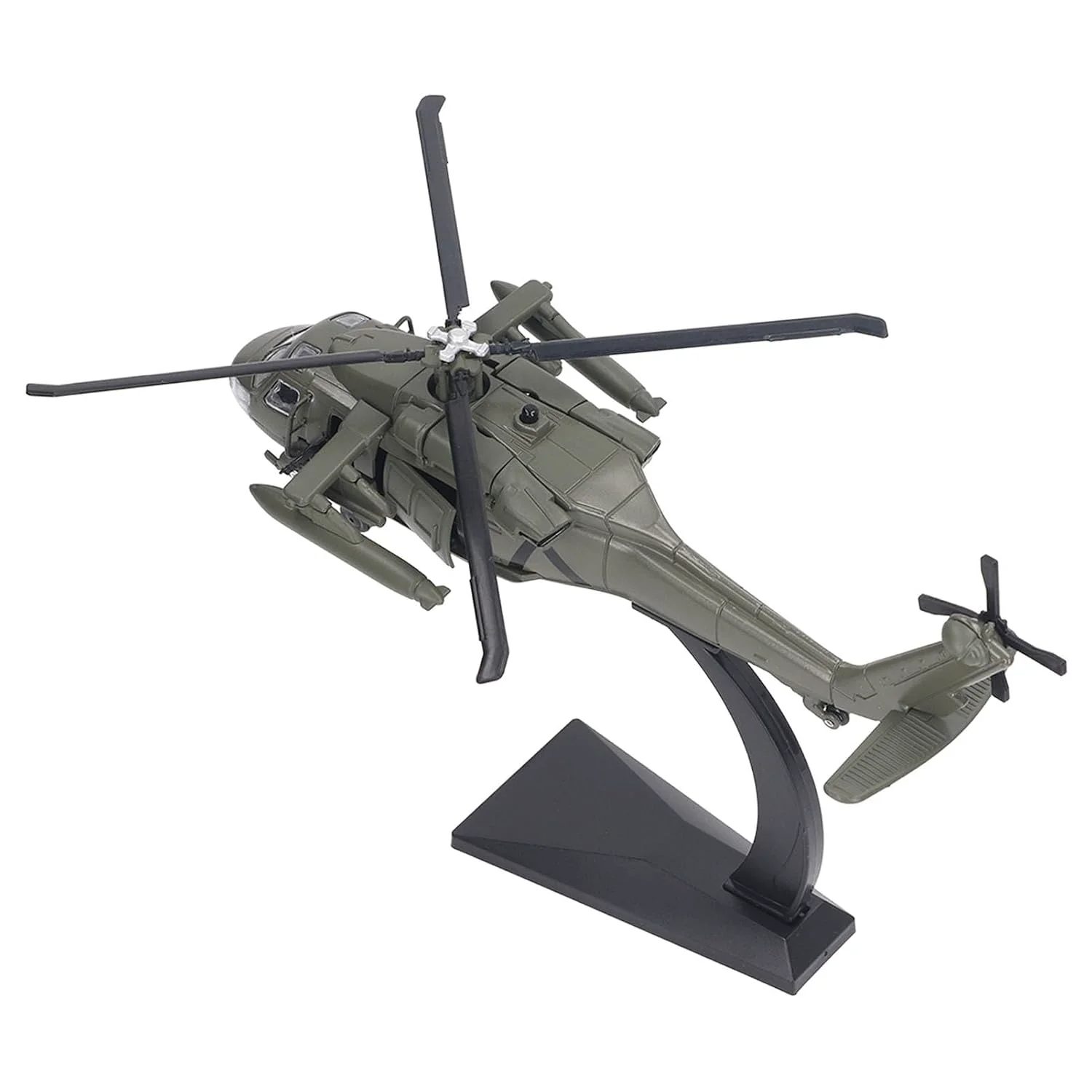 Modelo Helicóptero Fundido a Presión, Aleación Luz y Sonido, Hélice Giratoria