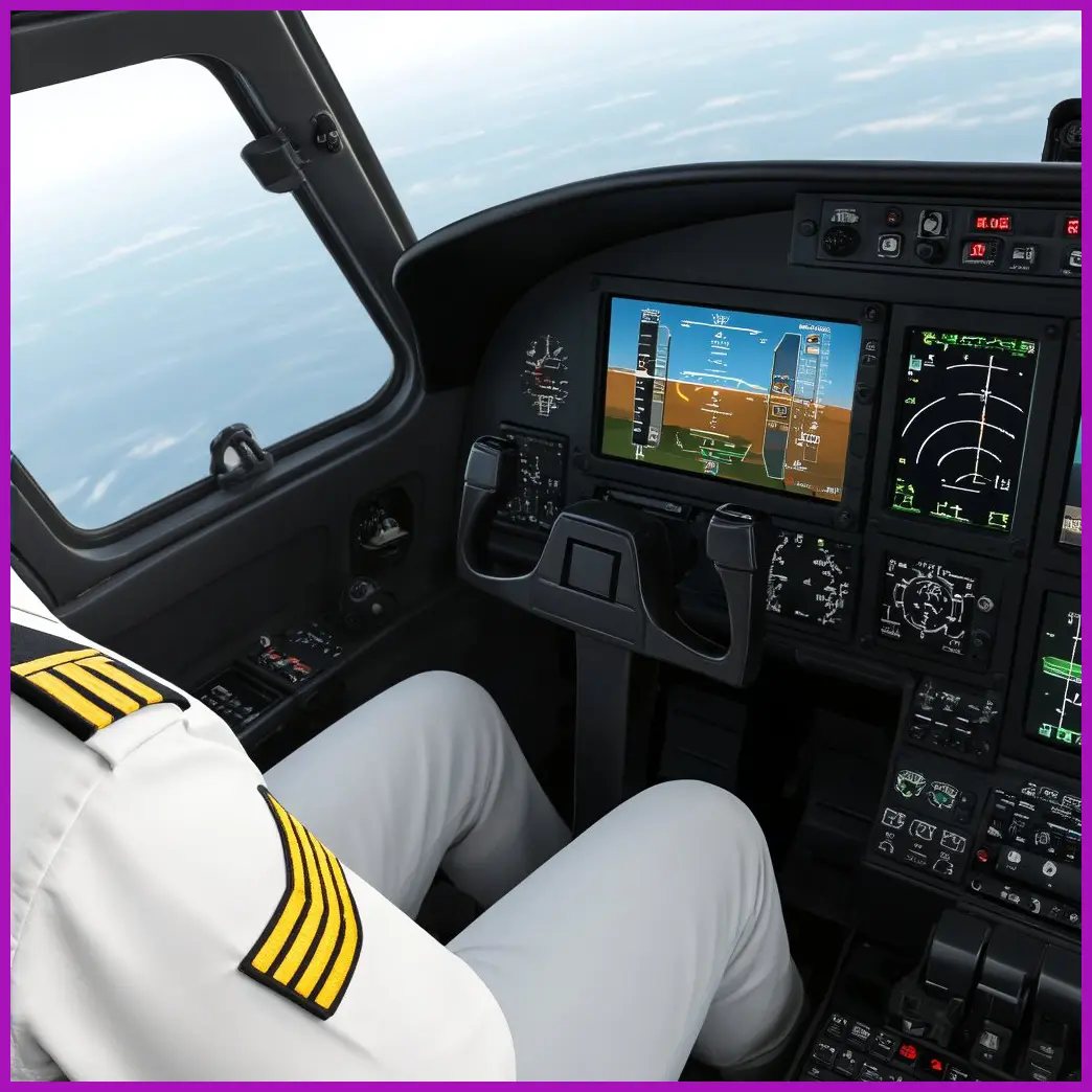simulador de vuelo de piloto