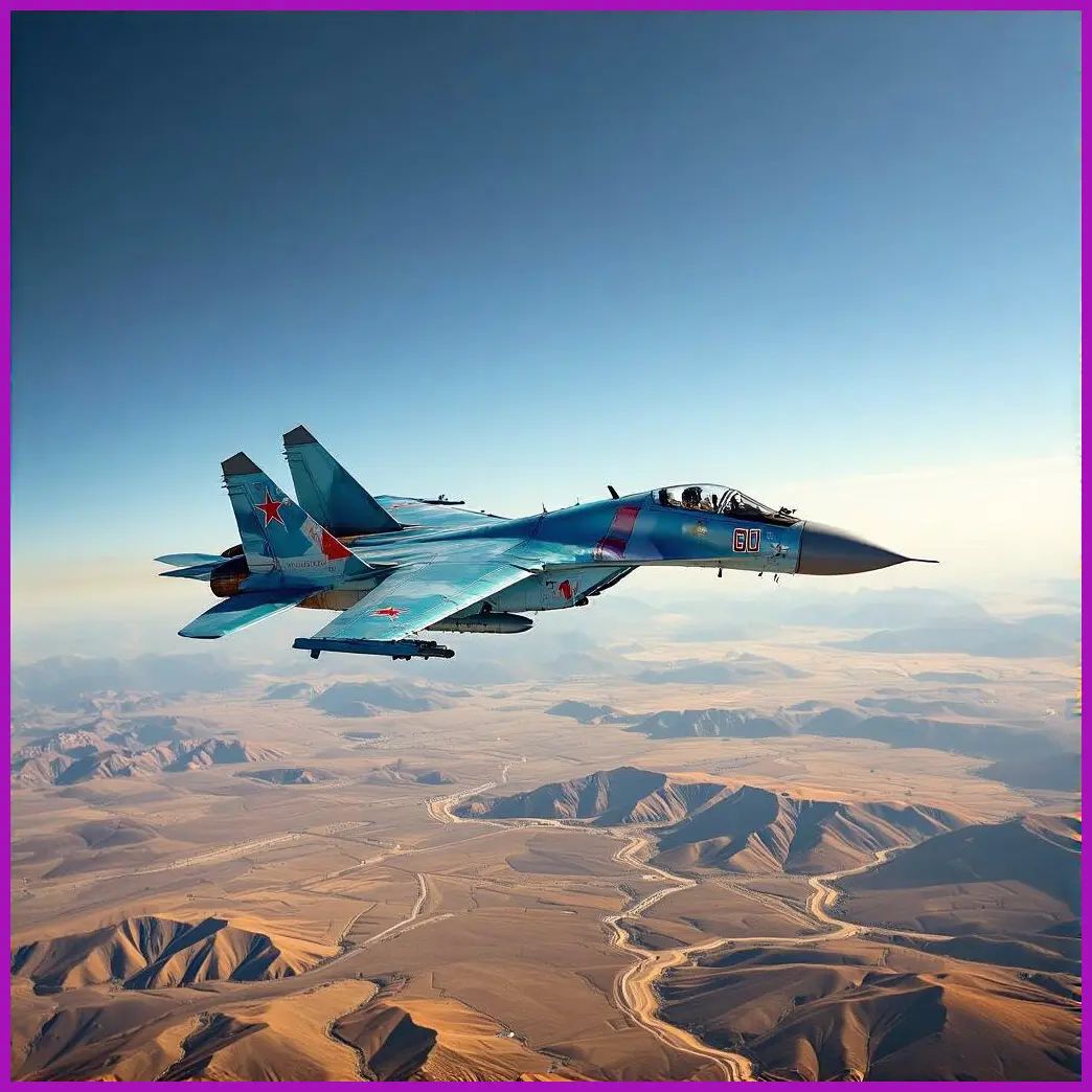 su-27 flanker volando